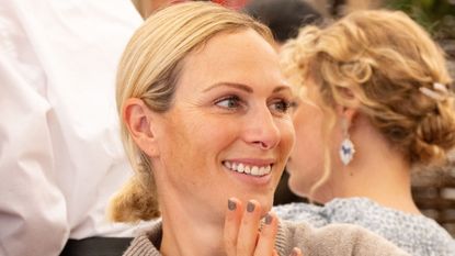 Zara Tindall attends Cornbury House Horse Trials at Cornbury Park on September 12, 2024