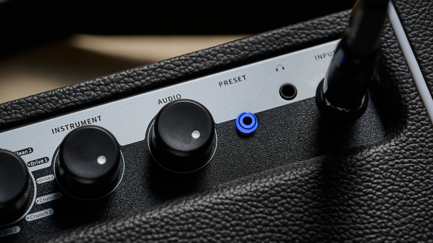 Mooer Audio SD 10i Intelligent Amp: the new desktop amp is a packed with features and sounds and has a logo that lights up when switched on.