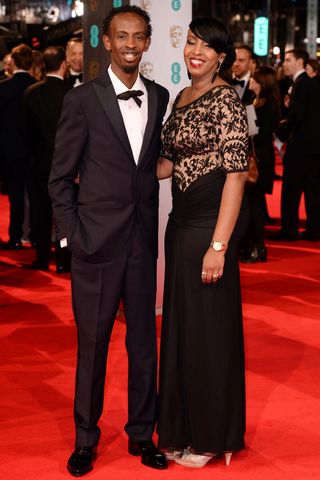 Barkhad Abdi at the BAFTAs 2014
