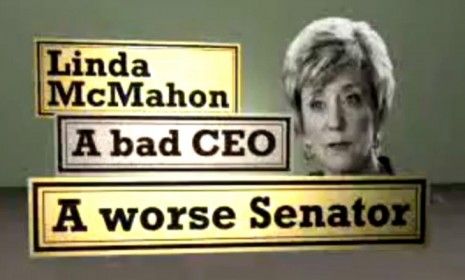 A new Democratic campaign ad claims to offer the &amp;quot;real story&amp;quot; of how Republican Senate candidate Linda McMahon ran the World Wresting Entertainment.