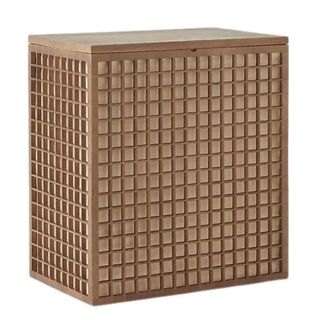 Marie Kondo 2-Section Bamboo Hamper Kocha Brown