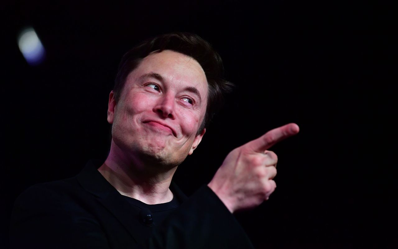 Elon Musk at an event in California