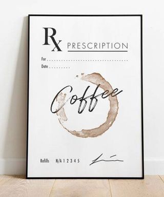 Rx prescription printable coffee bar sign