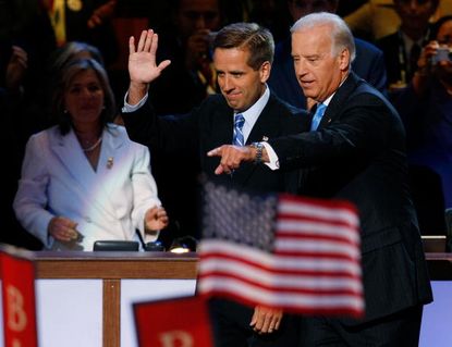 Beau and Joe Biden, in 2008.