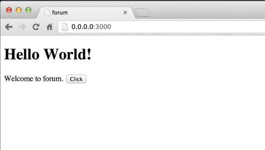 If everything has gone to plan, open up http://localhost:3000 in your browser and you should see something like this