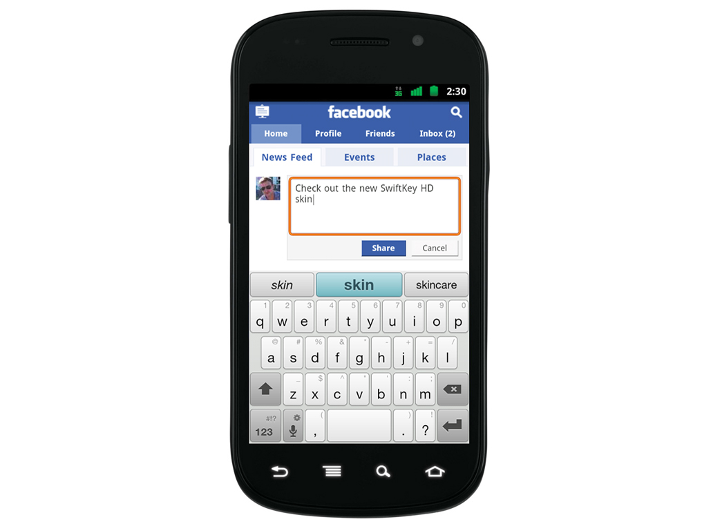 Using Facebook, SwiftKey will work out how you think