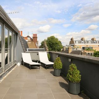 rooftop terrace with wide view