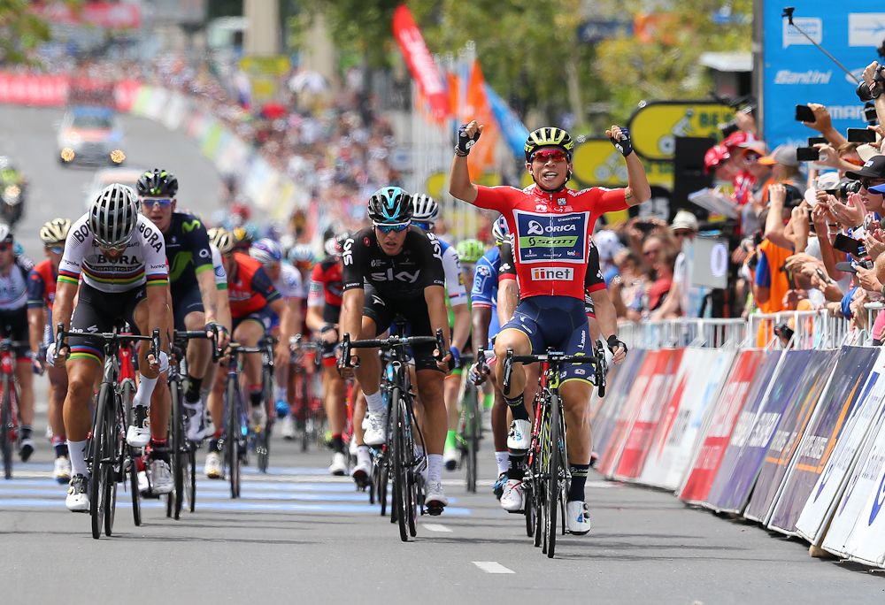 Caleb Ewan wins the final stage of the 2017 Tour Down Under