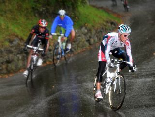 Philippe Gilbert, Rigoberto Uran and Vincenzo Nibali, Tour of Lombardy 2010