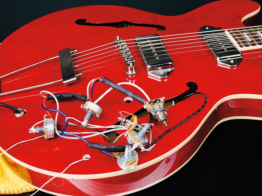 How to change the pickups on a Gibson ES335 style guitar