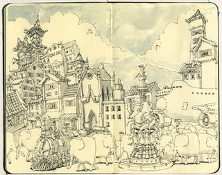 Dip into the sketchbook of Mattias Adolfsson