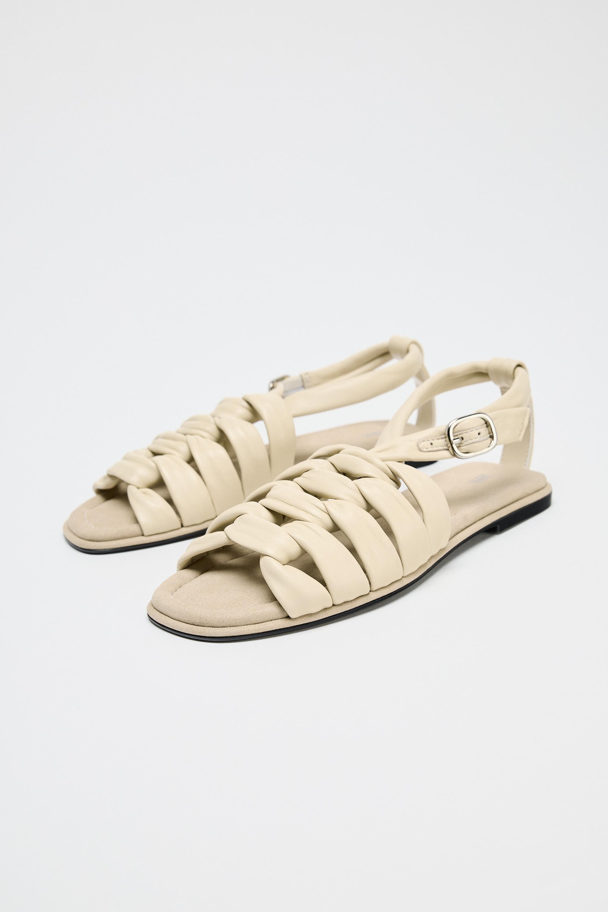 Knotted Leather Sandals