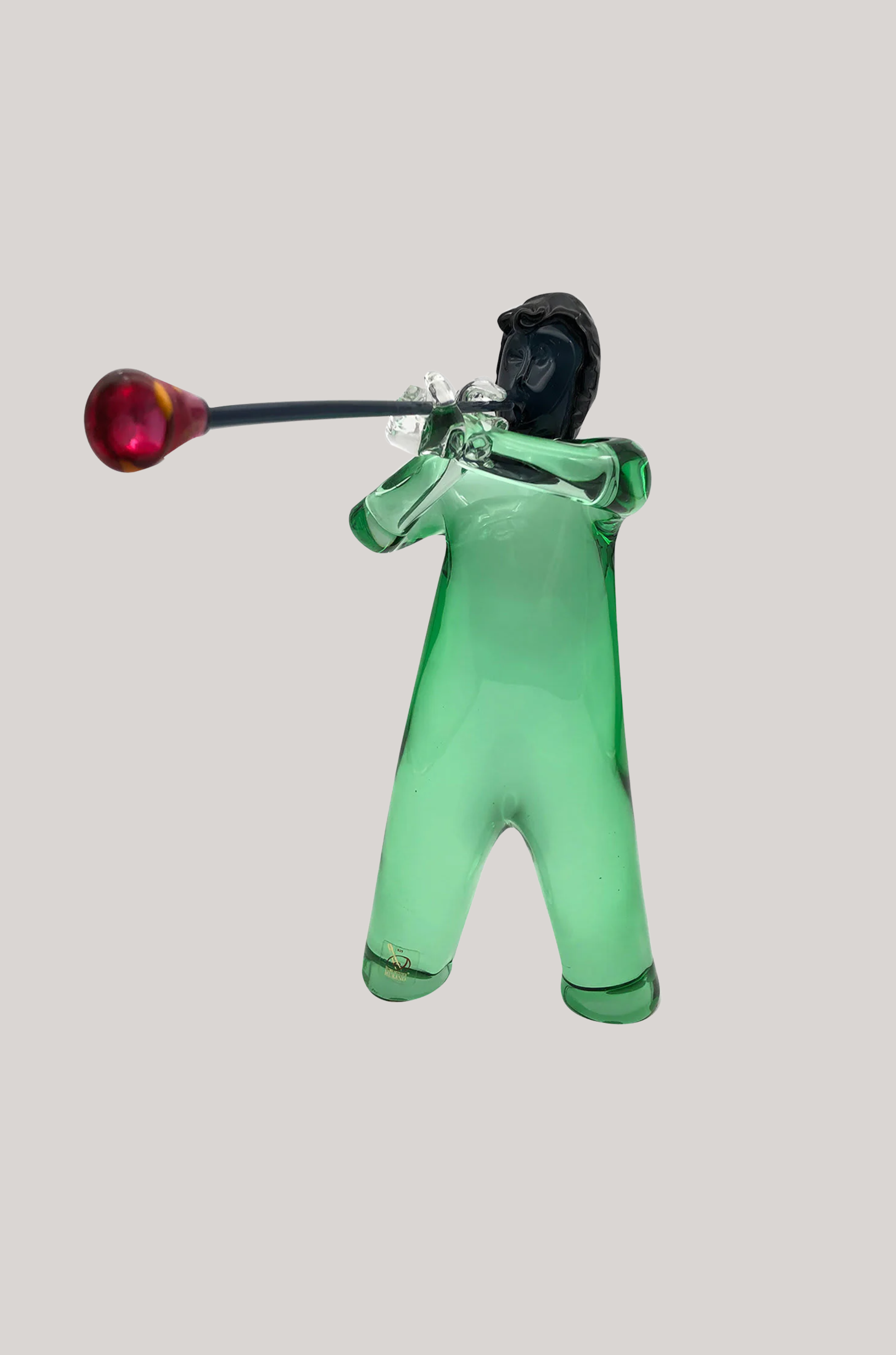 ARTEMEST, Ars Murano, Green Sculpture by Toso Cristiano