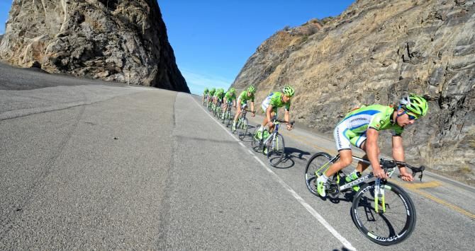 Leader of the pack: Sagan on the front