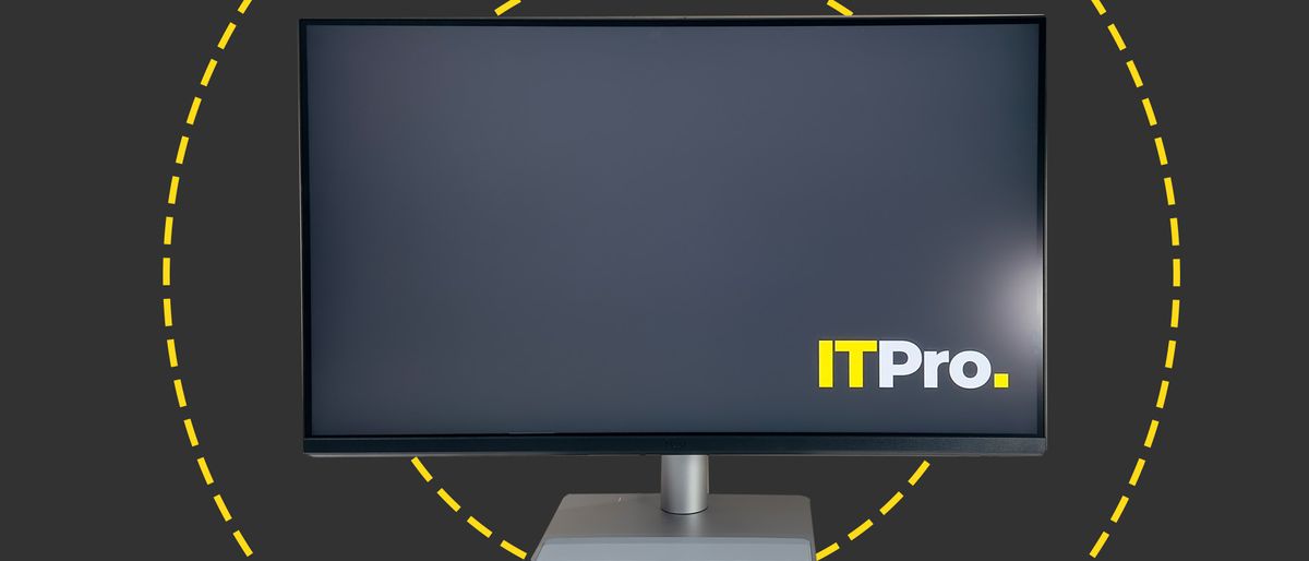 The BenQ MA320U monitor on the ITPro background