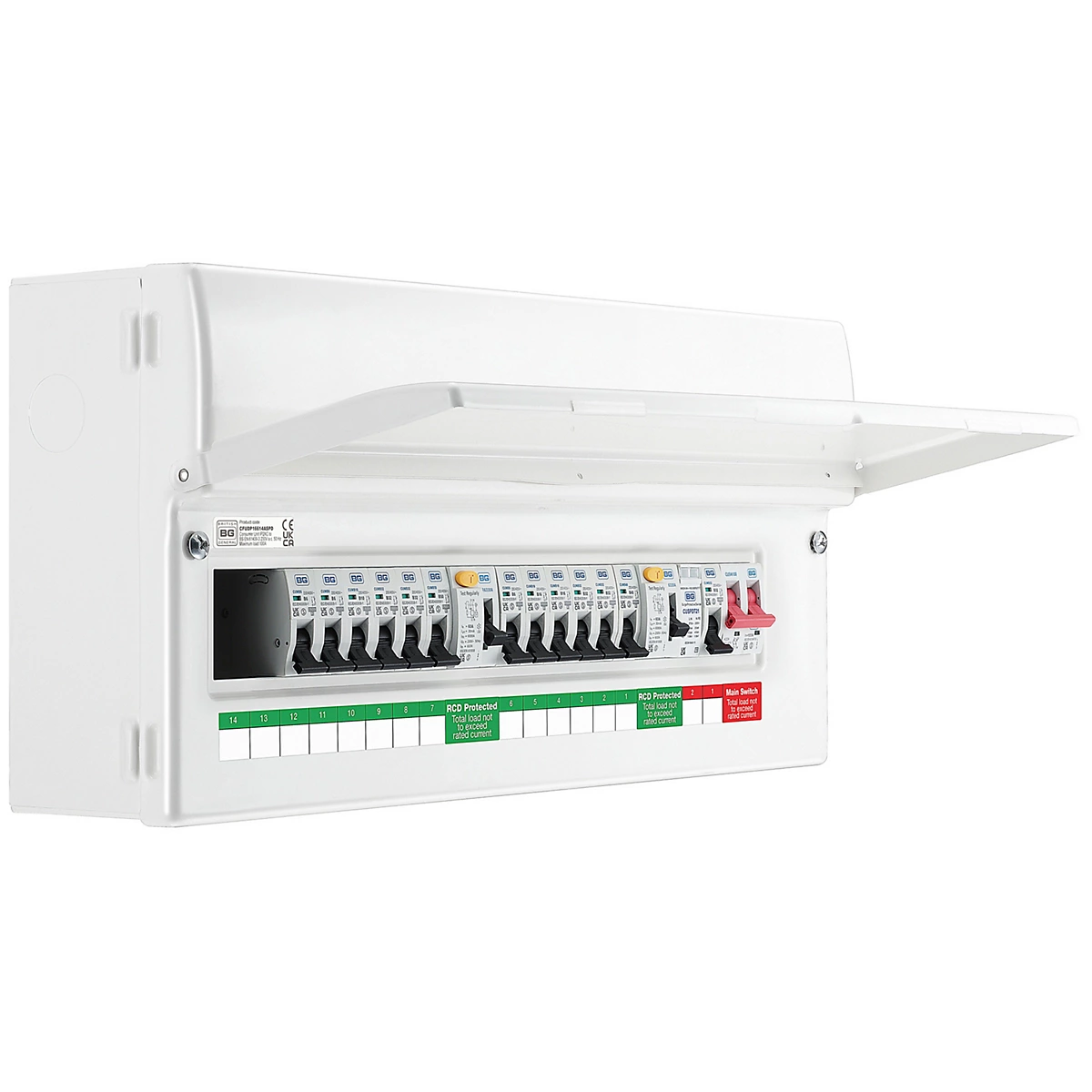 BG 14-way Dual RCD Surge-protected Consumer unit