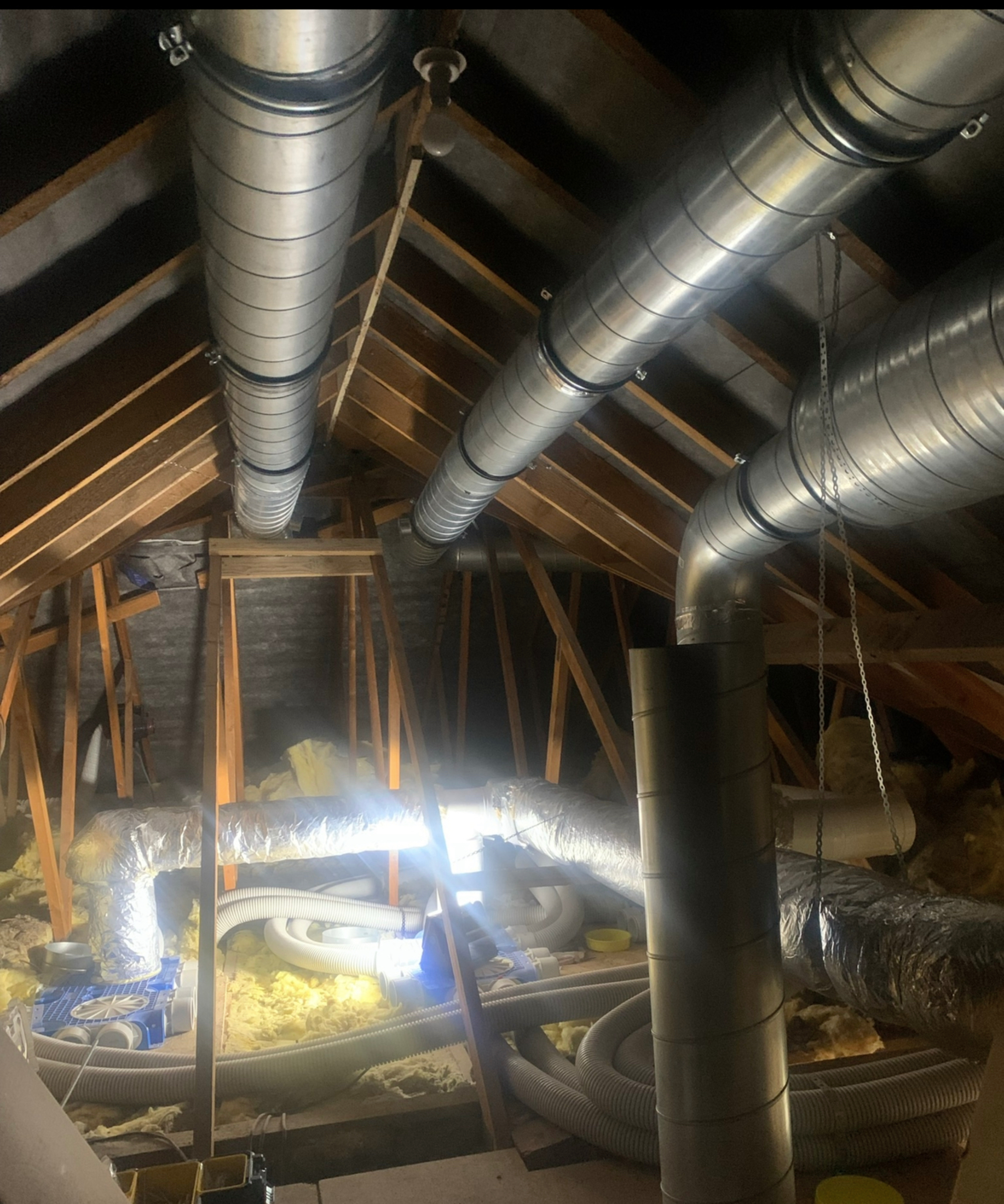 ducting in loft space for MVHR