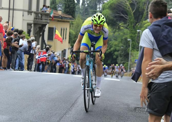 Matej Mohoric (Slovenia) on his way to winning the U23 race