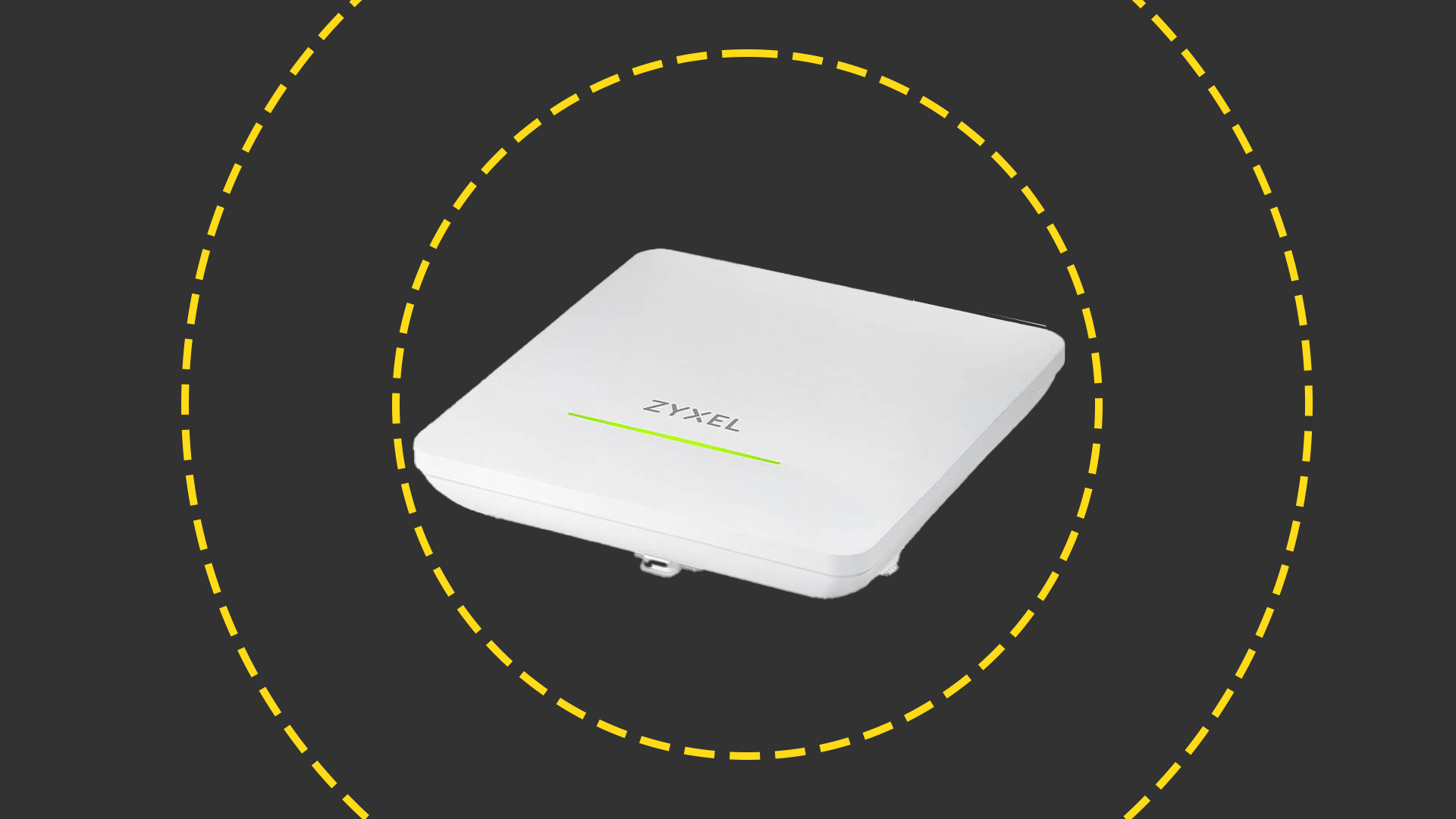 The Zyxel NWA50BE Pro on the ITPro background