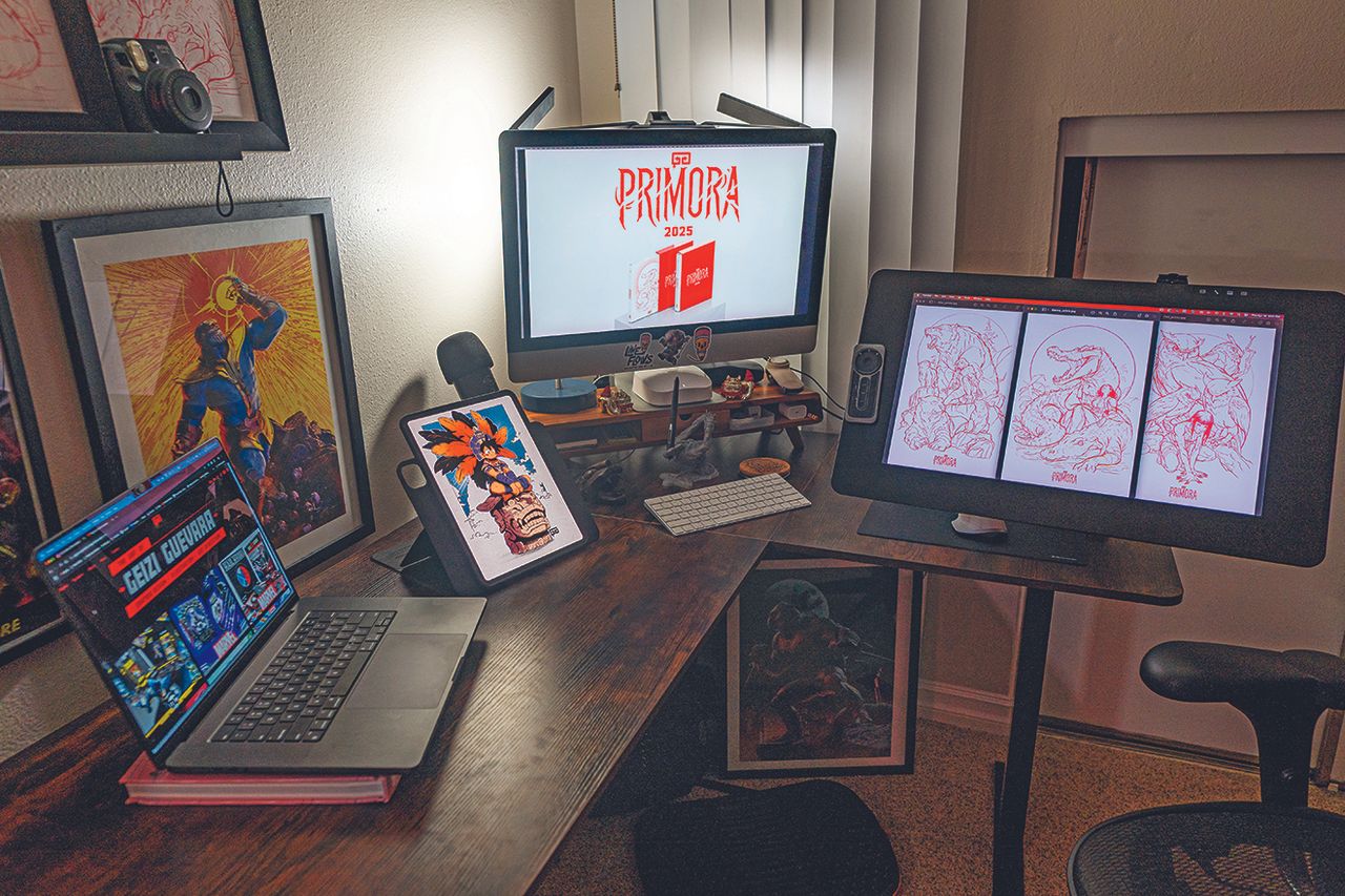 Geizi Guevara's art studio