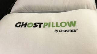 Closeup of two GhostBed GhostPillows