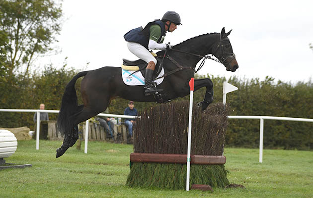 Simon Grieve riding DRUMBILLA METRO in EquiConsulting Open during the Little Downham (3) Horse Trials at the Ely Eventing Centre near Ely in Cambridgeshire, UK on 2 October 2017