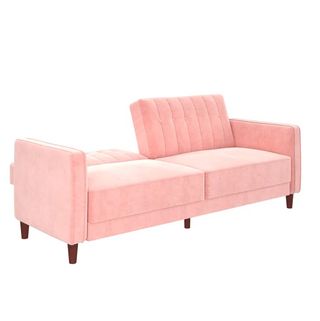 Pink convertible couch