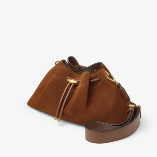 Jimmy Choo, Cinch M Tan Suede Bag