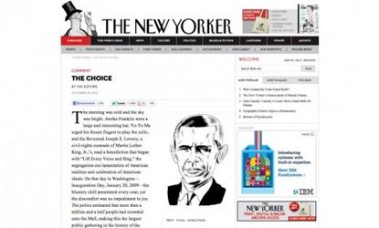 The New Yorker alongside The Columbus Dispatch and The Tampa Bay Times are a few of the publications endorsing the re-election of President Obama.