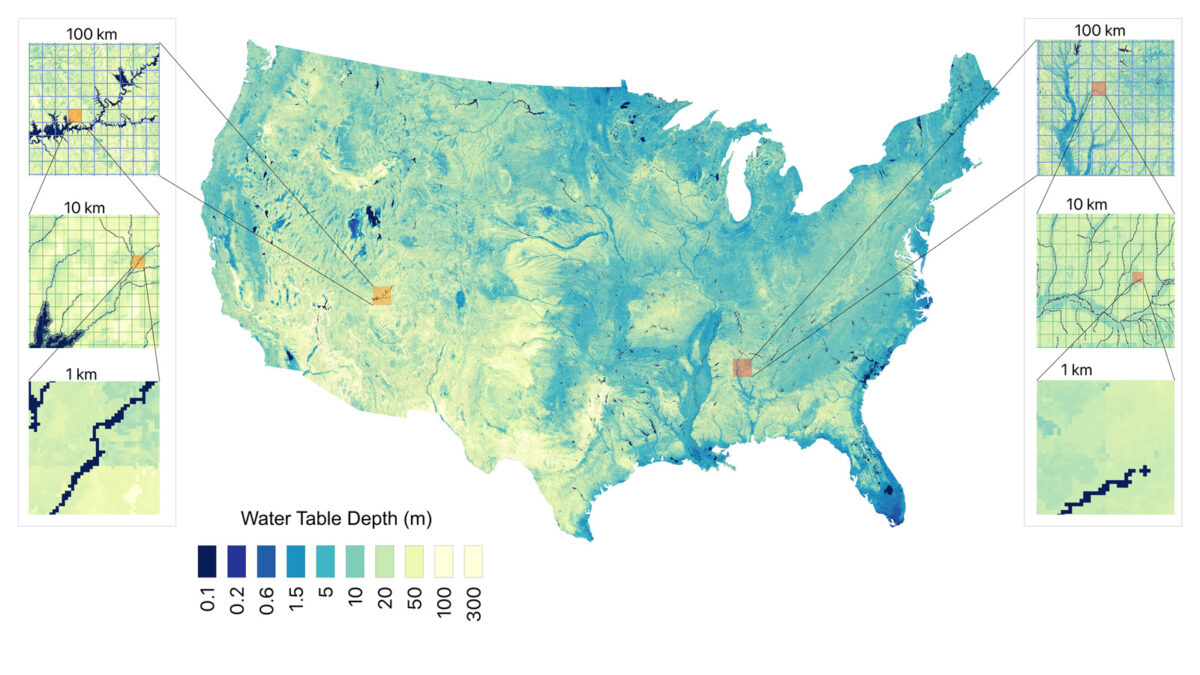 map of groundwater under U.S.