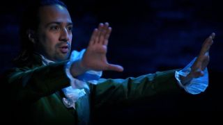 Alexander Hamilton (Lin-Manuel Miranda) lays out his plan for the U.S. Constitution during the Hamilton song 'Non-Stop'