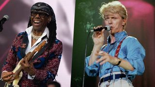 Nile Rodgers and David Bowie