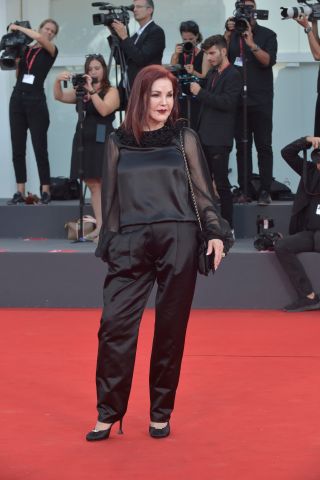 American actress Priscilla Presley at the 80 Venice International Film Festival 2023. Red carpet Priscilla. Venice (Italy), September 4th, 2023