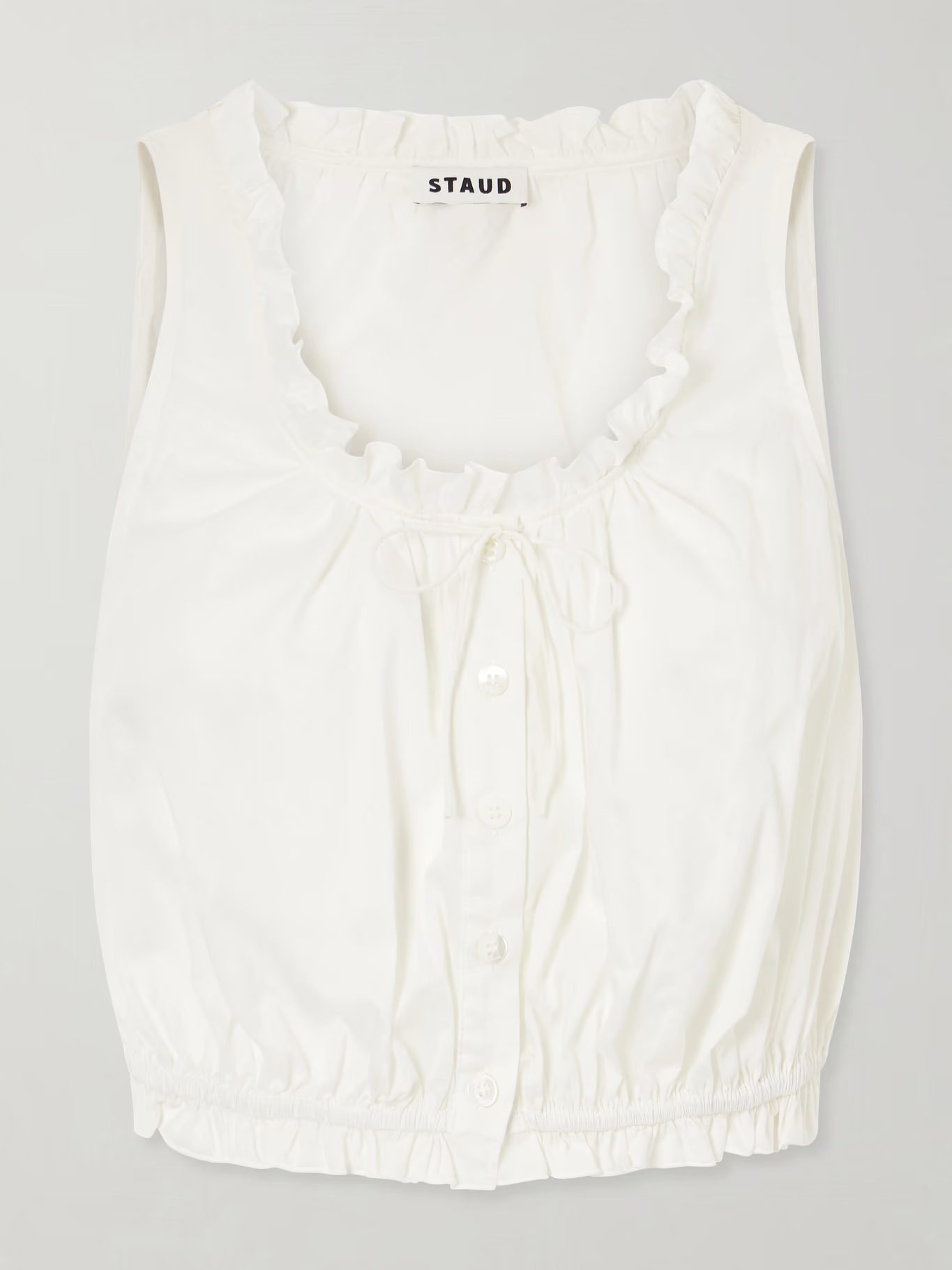 Staud, Sicilia cropped cotton tank