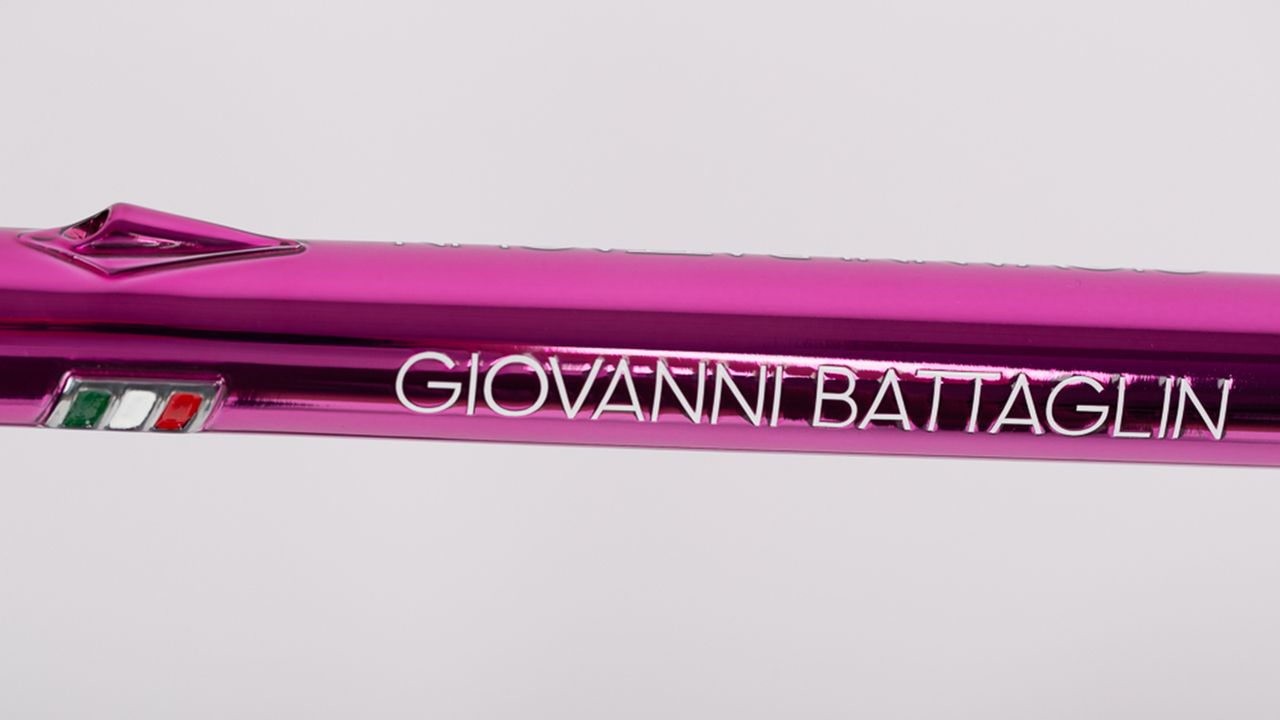 Giovanni Battaglin's name adorns the top tube of the bike
