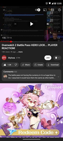 YouTube's new visual update rolling out on mobile.