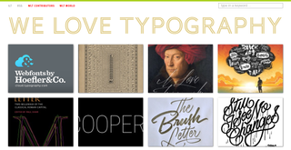 We Love Typography is packed with beautiful uses of typography, online and offline