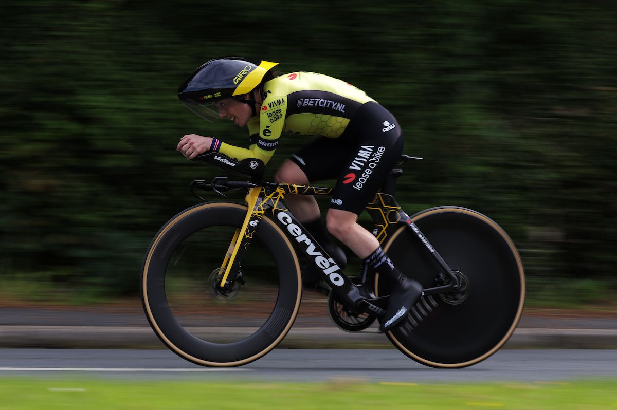 Picture Alex WhiteheadSWpixcom 19062024 Road Cycling British Cycling 2024 Lloyds Bank National Individual Time Trial Championships Elite Women Catterick North Yorkshire Anna Henderson TEAM VISMA LEASE A BIKE