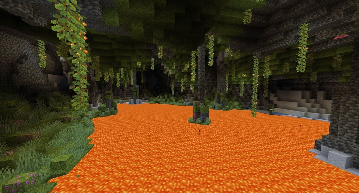 JAVA EDITION > BEDROCK EDITION! The nether roof in java edition is