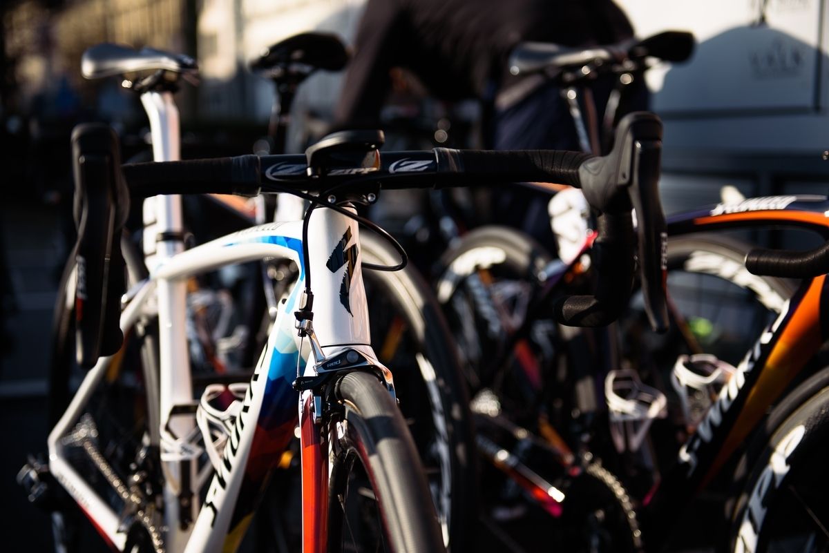 The race winning bike