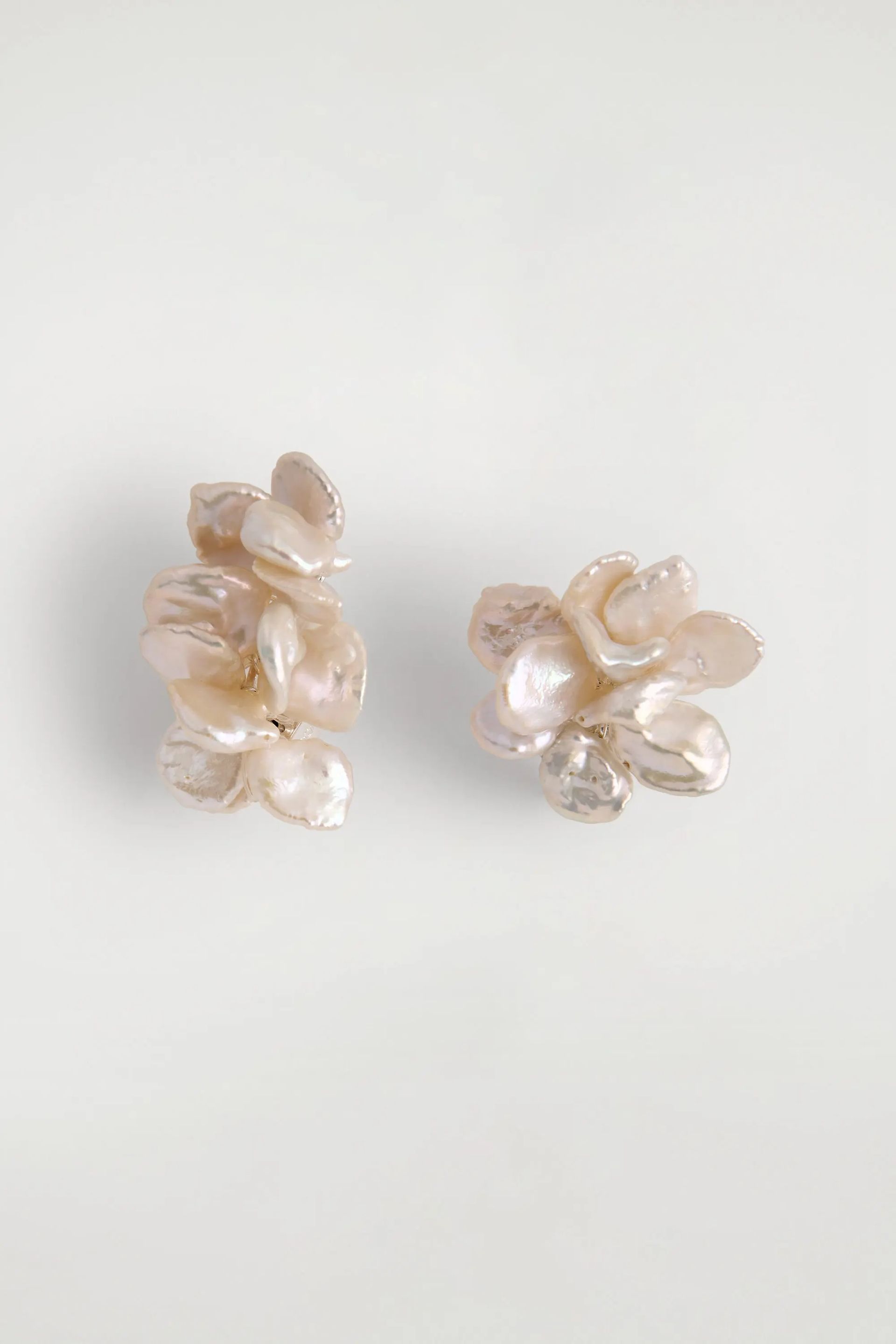 COS, Mismatched Clustered Pearl Earrings
