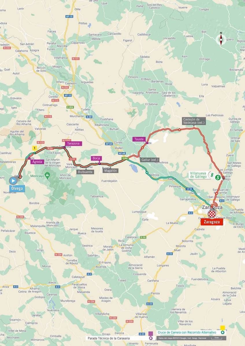 Route of stage 12 of la Vuelta a Espa&ntilde;a 2023