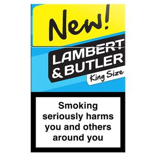 Packet of Lambert and Butler cigarettes