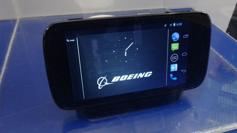 Here is the first picture of the Boeing Black secure smartphone