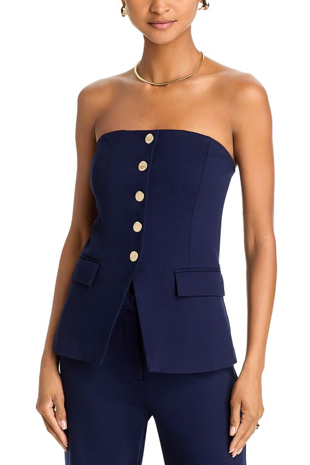 AQUA Knit Strapless Vest - Exclusive