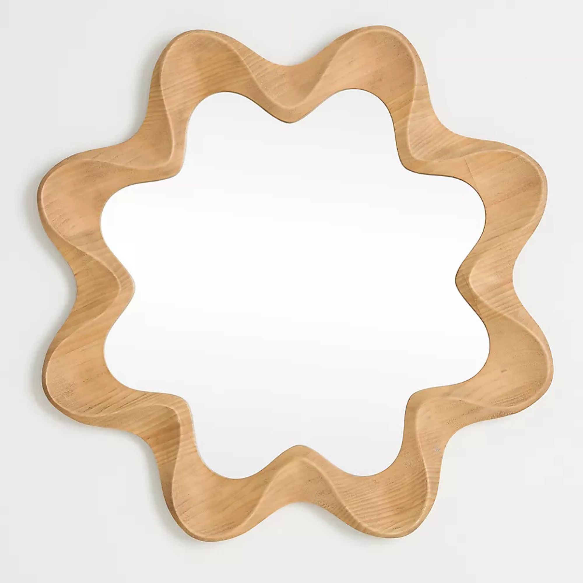 Emerson Wood Scalloped Wall Mirror