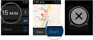 Getting directions in Apple Maps on Apple Watch