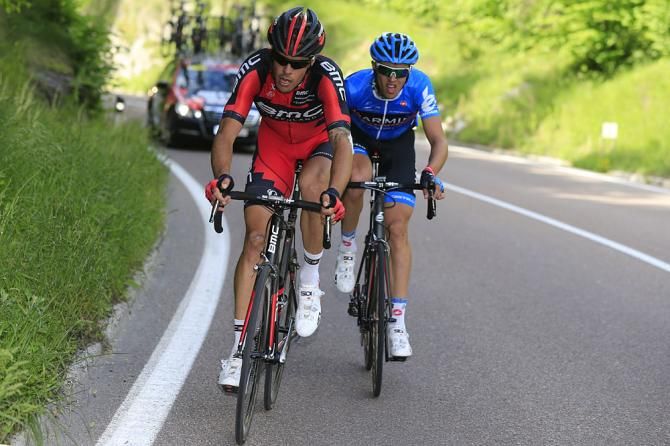 Daniel Oss (BMC) and Ramunas Navardauskas (Garmin - Sharp)