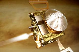 Artist’s impression of ESA’s Venus Express.