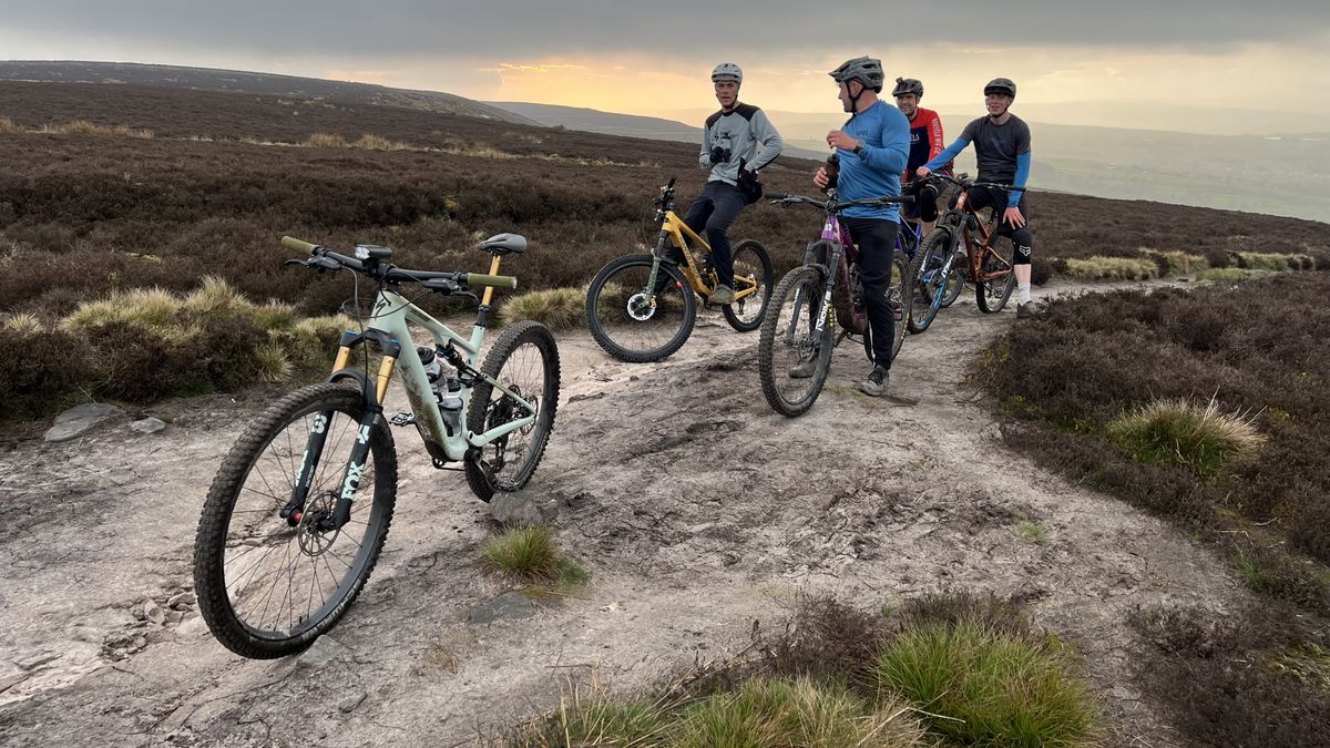 Group ride on moor